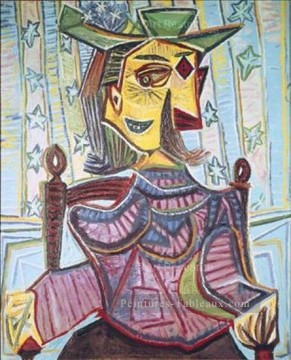  picasso - Dora Maar assise 1939 cubisme Pablo Picasso